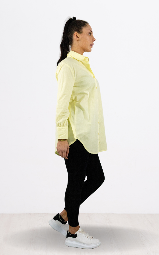 Yellow Loose Fit Full Sleeve Shirt