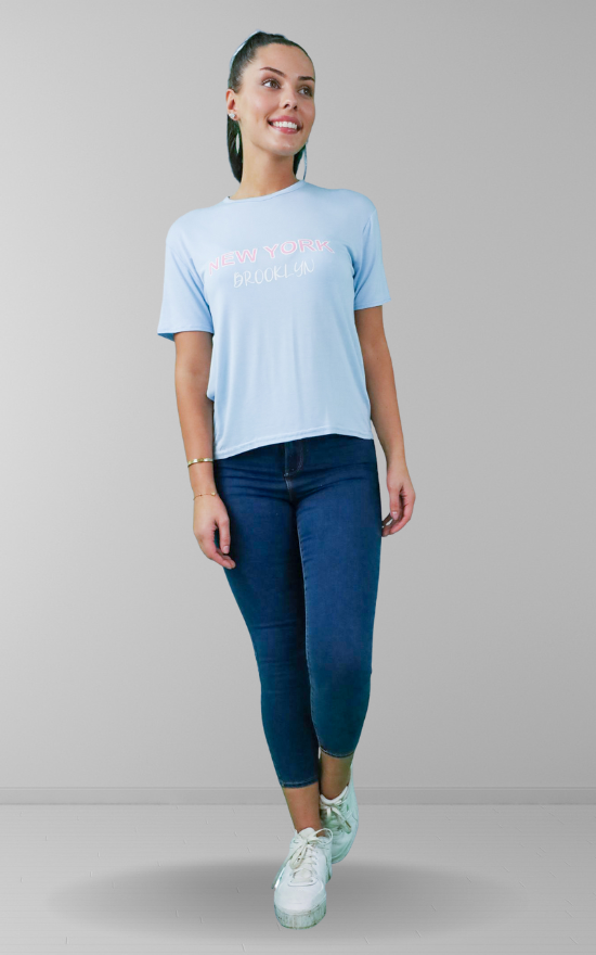 Baby blue oversized t-shirt